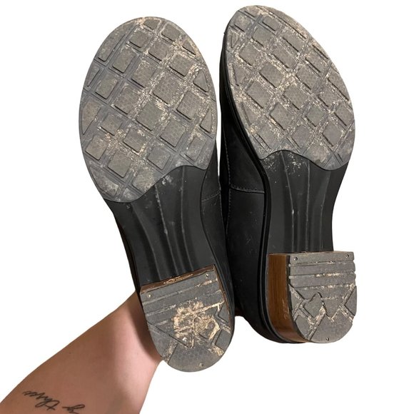 Chaco Cataluna Mid Black Charcoal Waterproof Leather Boots Size 7.5 Womens - Picture 6 of 7